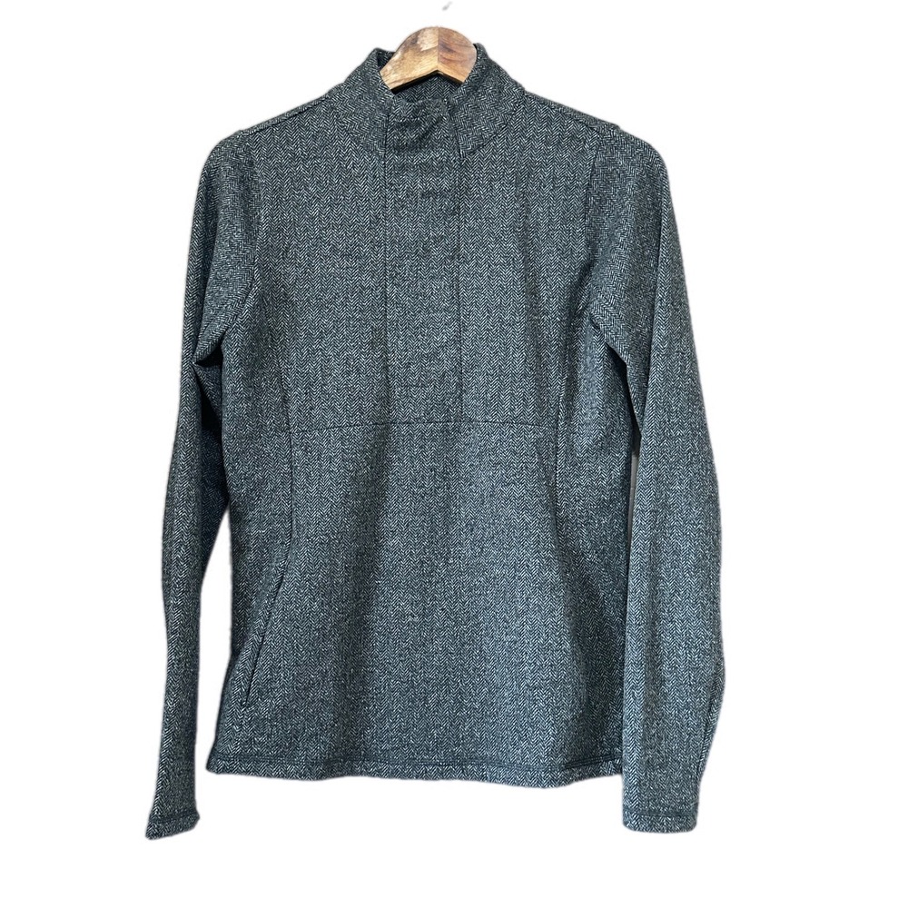 Kyodan‎ Outdoor Women's Herringbone Mock Neck Pullover Sweater M